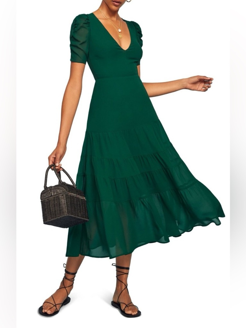 NWT Reformation “Cosa Midi Dress”